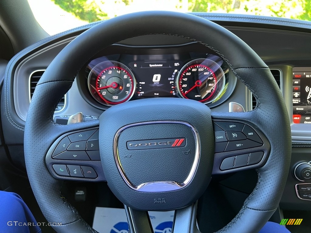 2023 Dodge Charger Scat Pack Plus Black Steering Wheel Photo #146067794