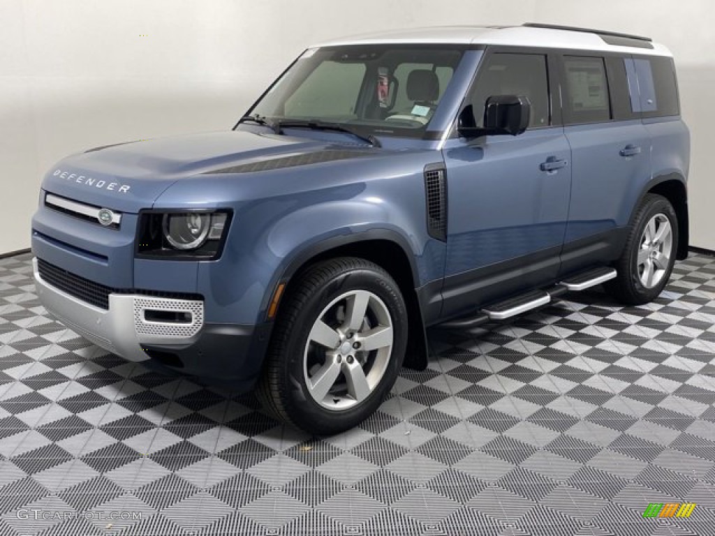 Tasman Blue Metallic 2023 Land Rover Defender 110 SE Exterior Photo #146068269