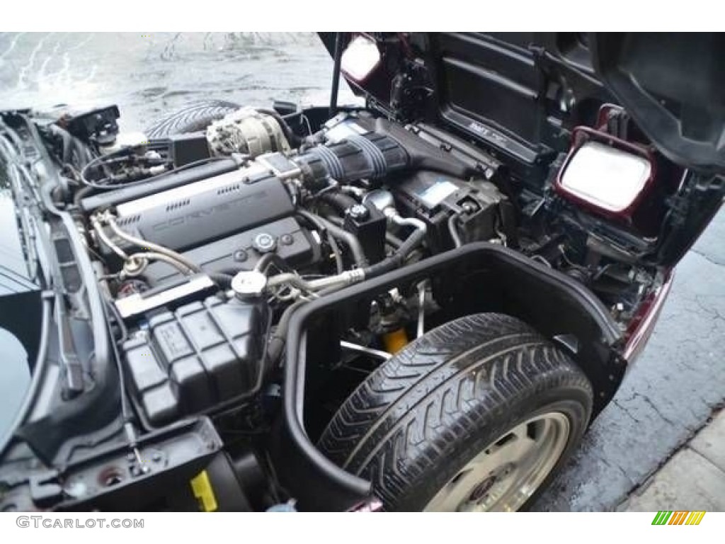 1993 Chevrolet Corvette Convertible 5.7 Liter OHV 16-Valve LT1 V8 Engine Photo #146068386