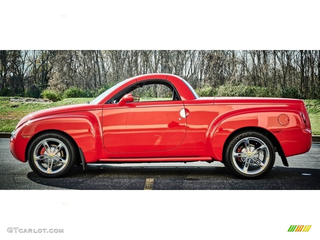 Redline Red 2005 Chevrolet SSR Standard SSR Model Exterior Photo #146069032