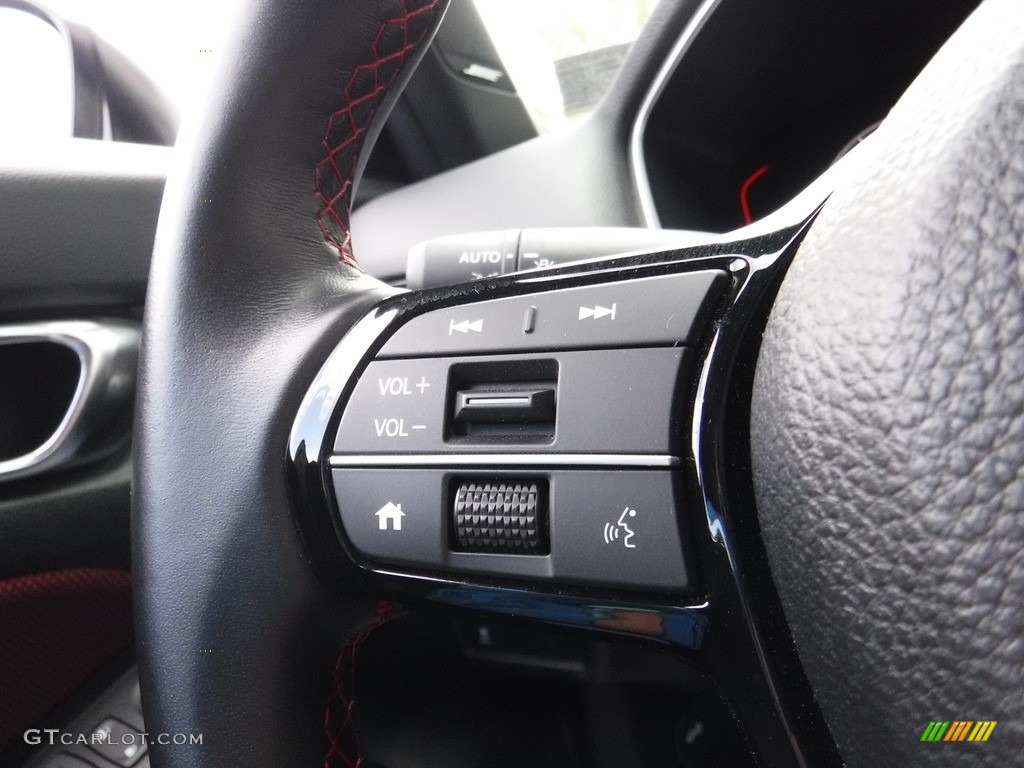 2022 Honda Civic Si Sedan Black/Red Steering Wheel Photo #146069357