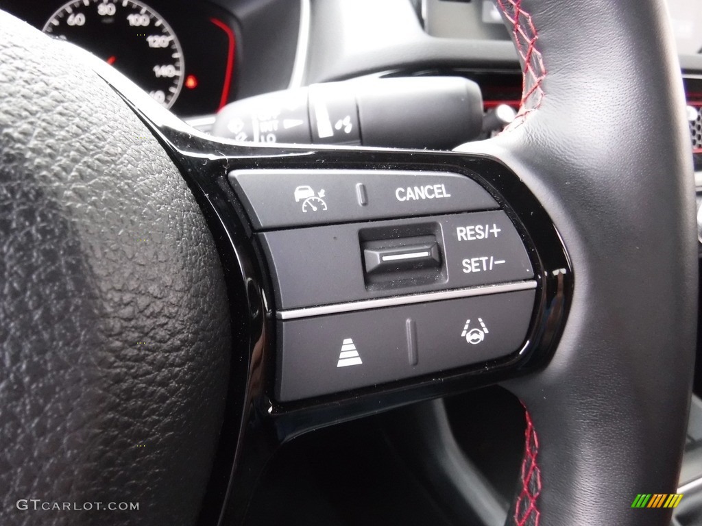 2022 Honda Civic Si Sedan Black/Red Steering Wheel Photo #146069365