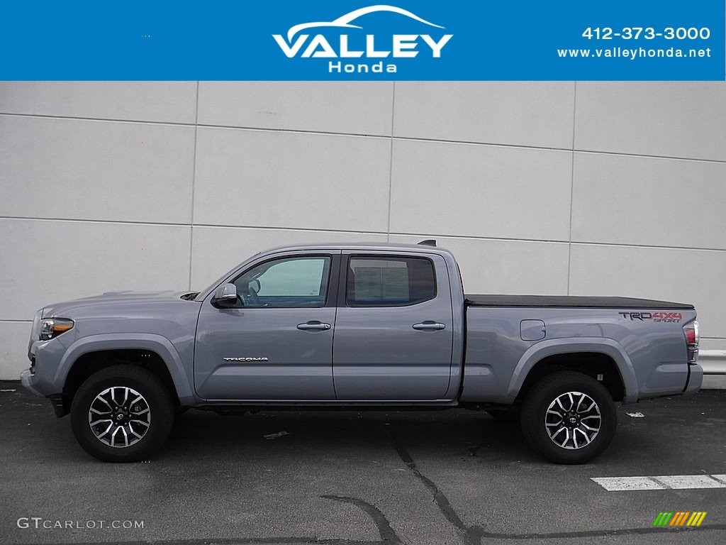 2020 Tacoma TRD Sport Double Cab 4x4 - Cement / TRD Cement/Black photo #2