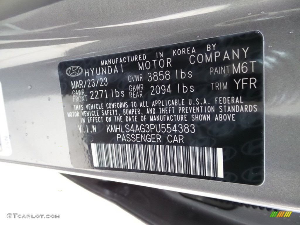 2023 Elantra SEL - Fluid Metal / Medium Gray photo #18