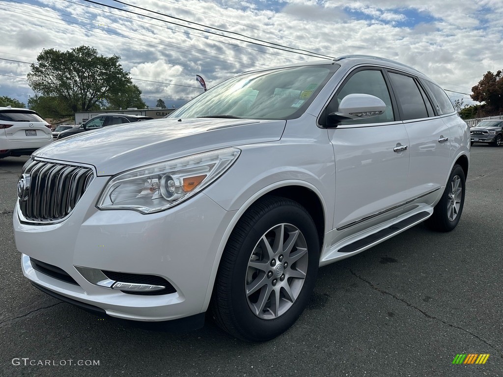 2017 Enclave Leather AWD - White Frost Tricoat / Choccachino photo #3