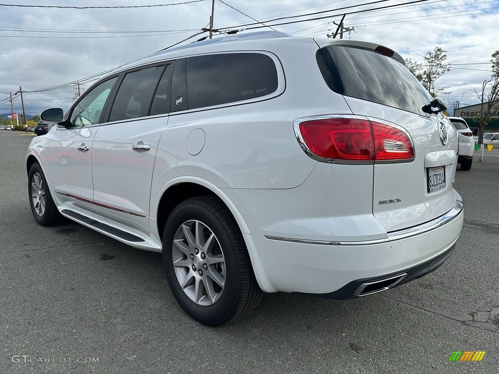 2017 Enclave Leather AWD - White Frost Tricoat / Choccachino photo #4