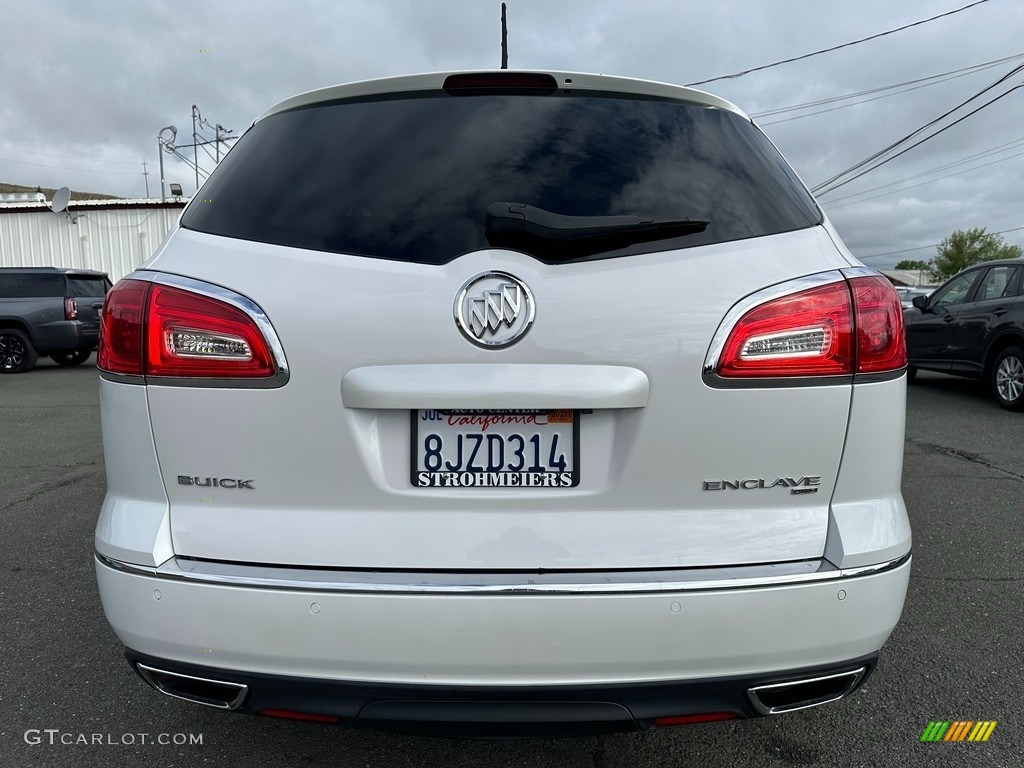 2017 Enclave Leather AWD - White Frost Tricoat / Choccachino photo #5