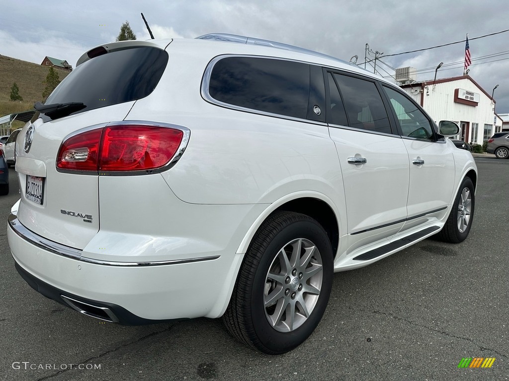 2017 Enclave Leather AWD - White Frost Tricoat / Choccachino photo #6