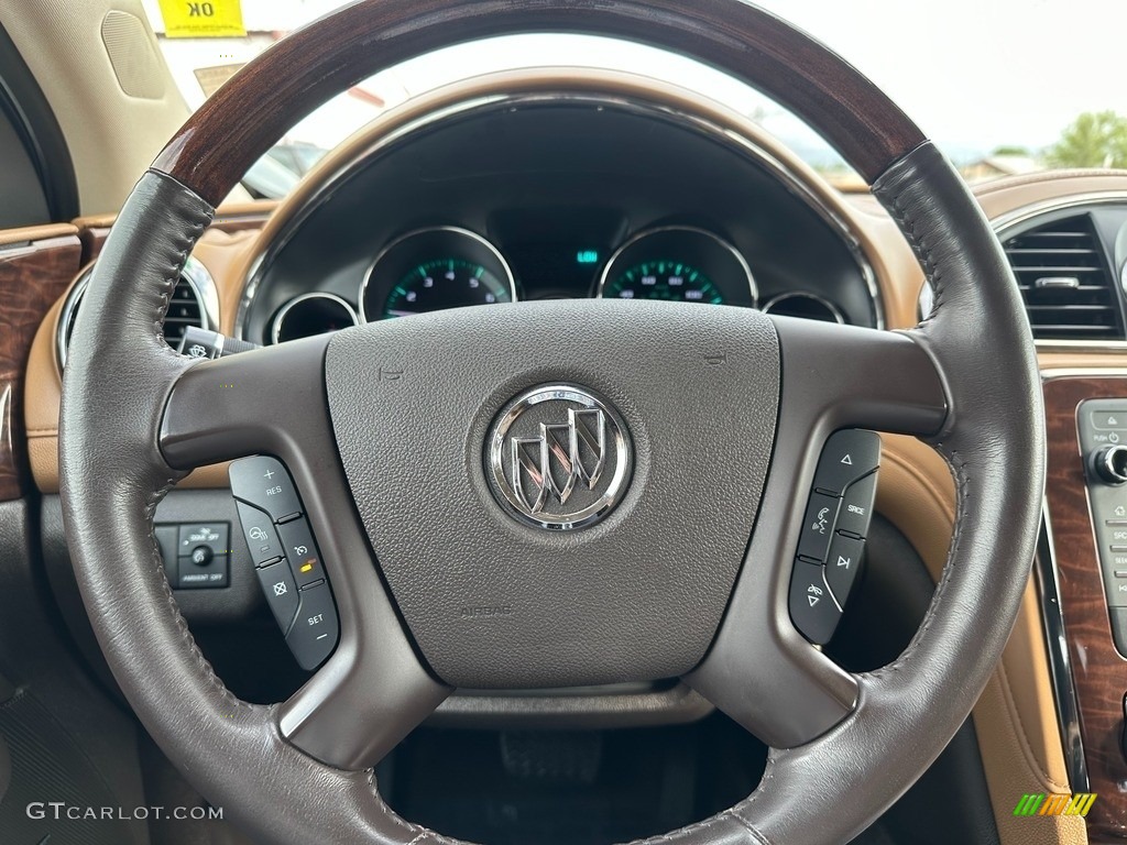 2017 Enclave Leather AWD - White Frost Tricoat / Choccachino photo #9