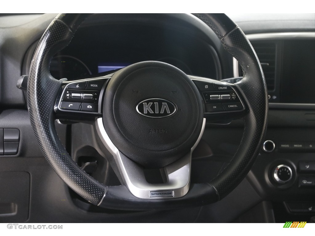 2020 Kia Sportage S AWD Black Steering Wheel Photo #146072895