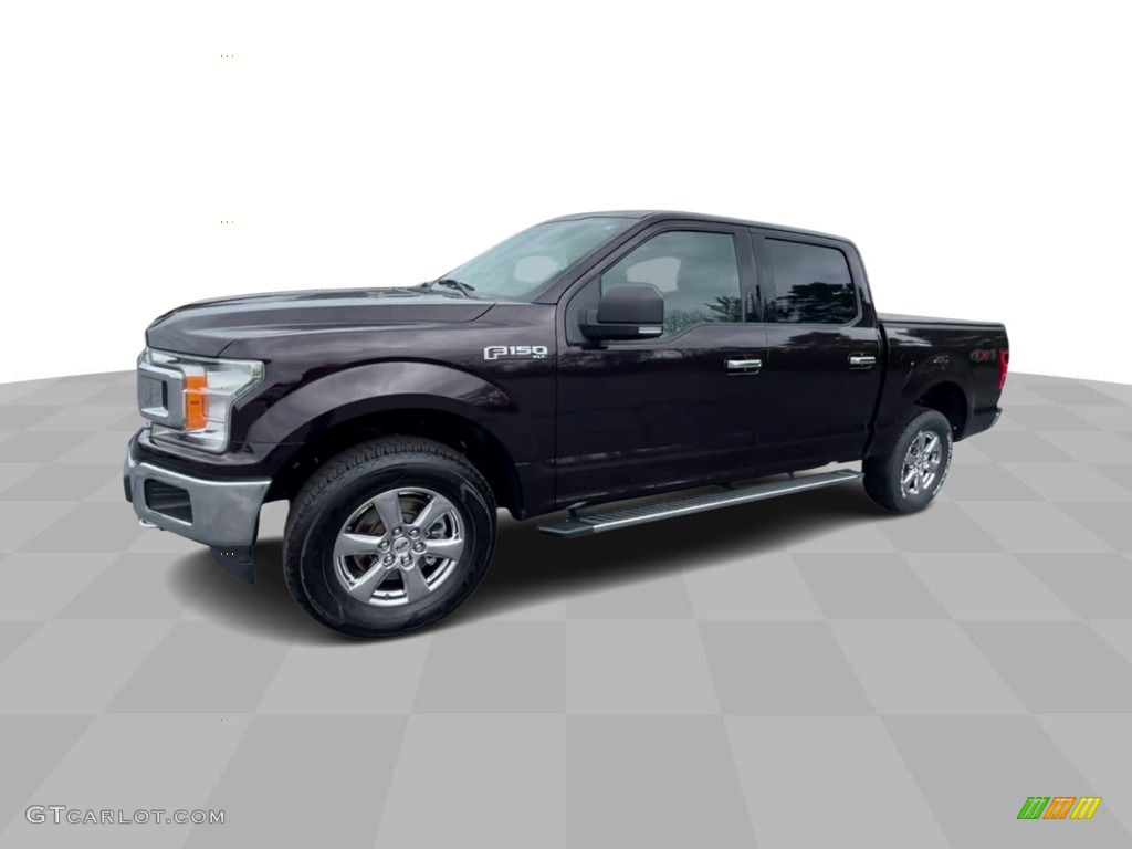 2019 F150 XLT SuperCrew 4x4 - Magma Red / Earth Gray photo #4