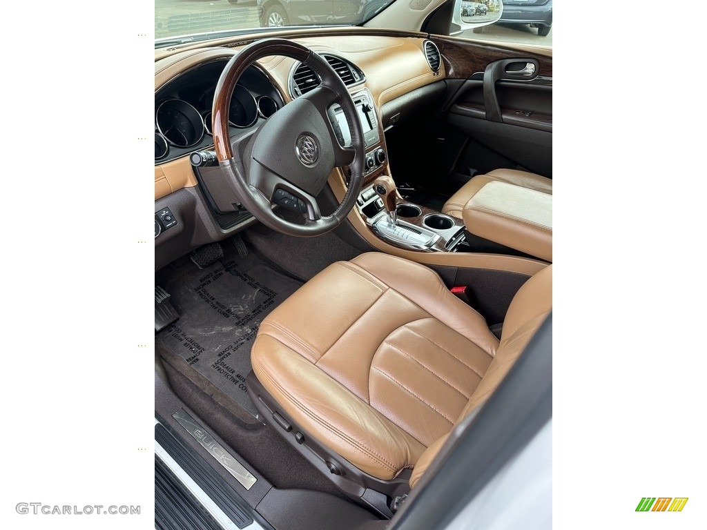 2017 Enclave Leather AWD - White Frost Tricoat / Choccachino photo #12