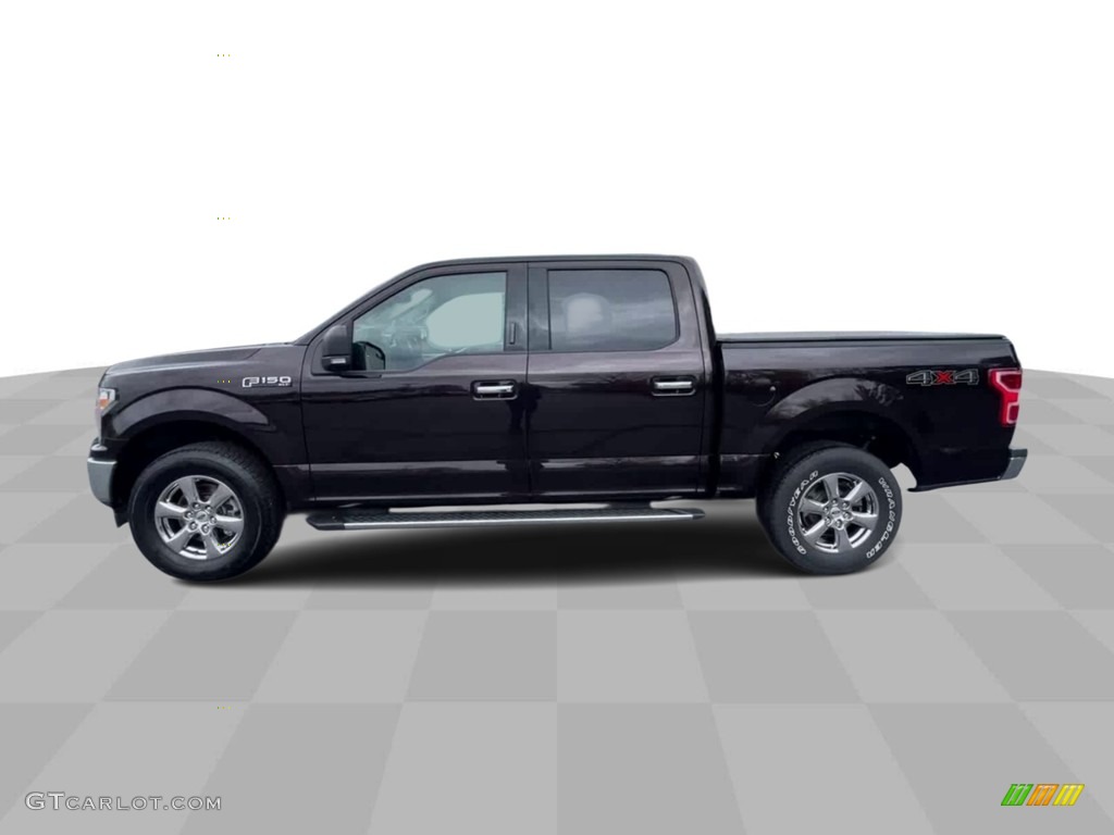2019 F150 XLT SuperCrew 4x4 - Magma Red / Earth Gray photo #5