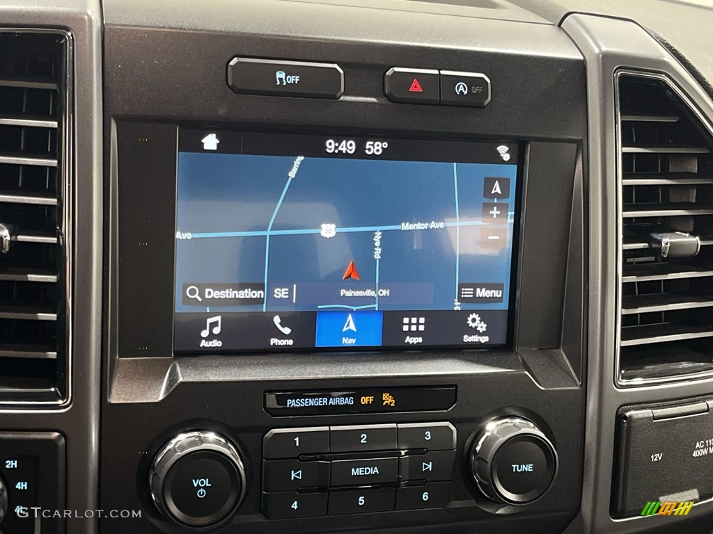 2019 F150 XLT SuperCrew 4x4 - Magma Red / Earth Gray photo #14