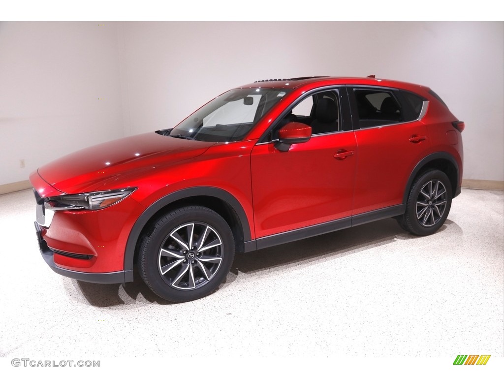 2017 CX-5 Grand Touring AWD - Soul Red Metallic / Black photo #3
