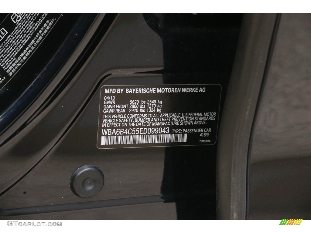 2014 6 Series 650i xDrive Gran Coupe - Carbon Black Metallic / Cinnamon Brown photo #25