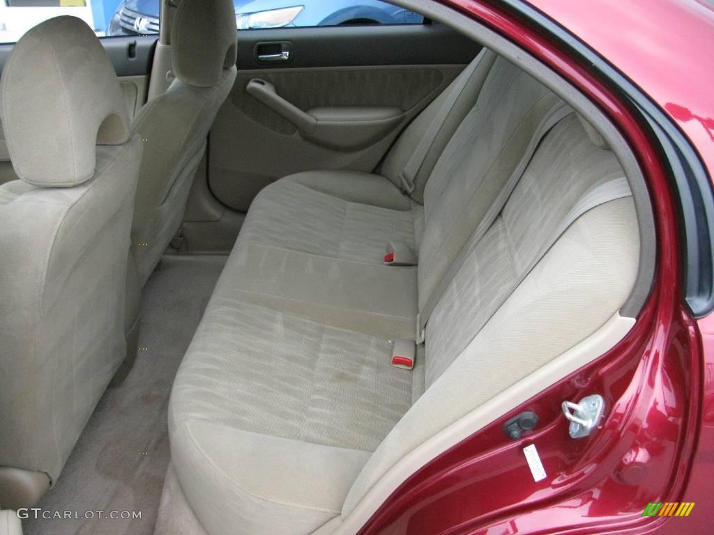 2005 Civic EX Sedan - Tango Red Pearl / Ivory photo #18