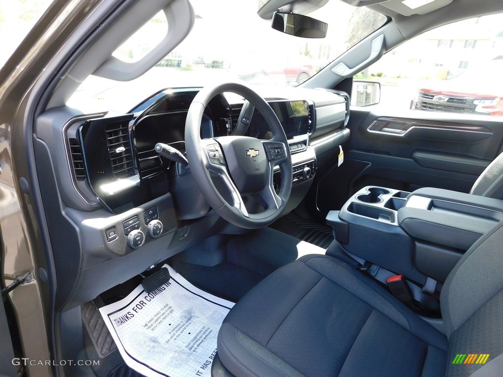 Jet Black Interior 2023 Chevrolet Silverado 1500 LT Double Cab 4x4 Photo #146073873