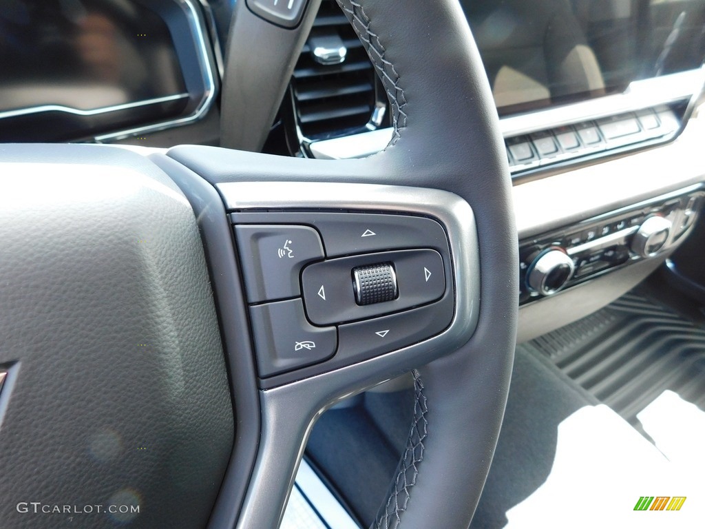 2023 Chevrolet Silverado 1500 LT Double Cab 4x4 Jet Black Steering Wheel Photo #146073960