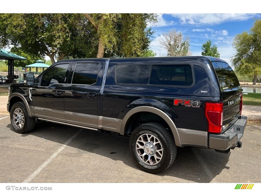 2022 F350 Super Duty King Ranch Crew Cab 4x4 - Antimatter Blue / Kingsville Antique/Java photo #3