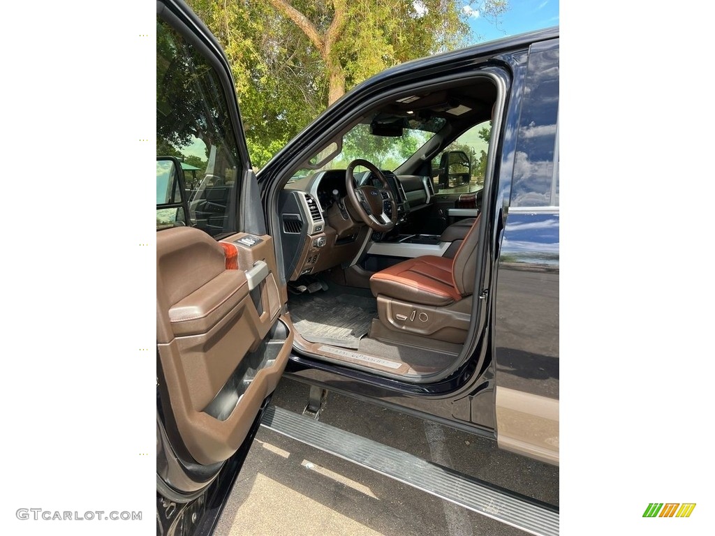 2022 F350 Super Duty King Ranch Crew Cab 4x4 - Antimatter Blue / Kingsville Antique/Java photo #5