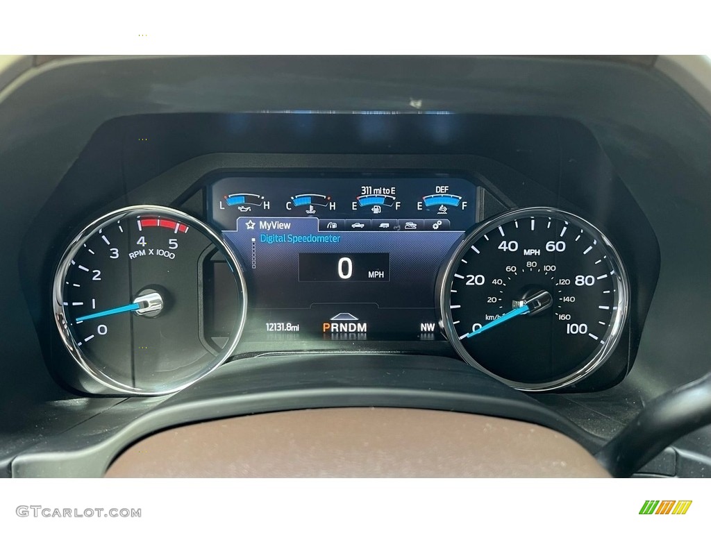 2022 Ford F350 Super Duty King Ranch Crew Cab 4x4 Gauges Photo #146075313