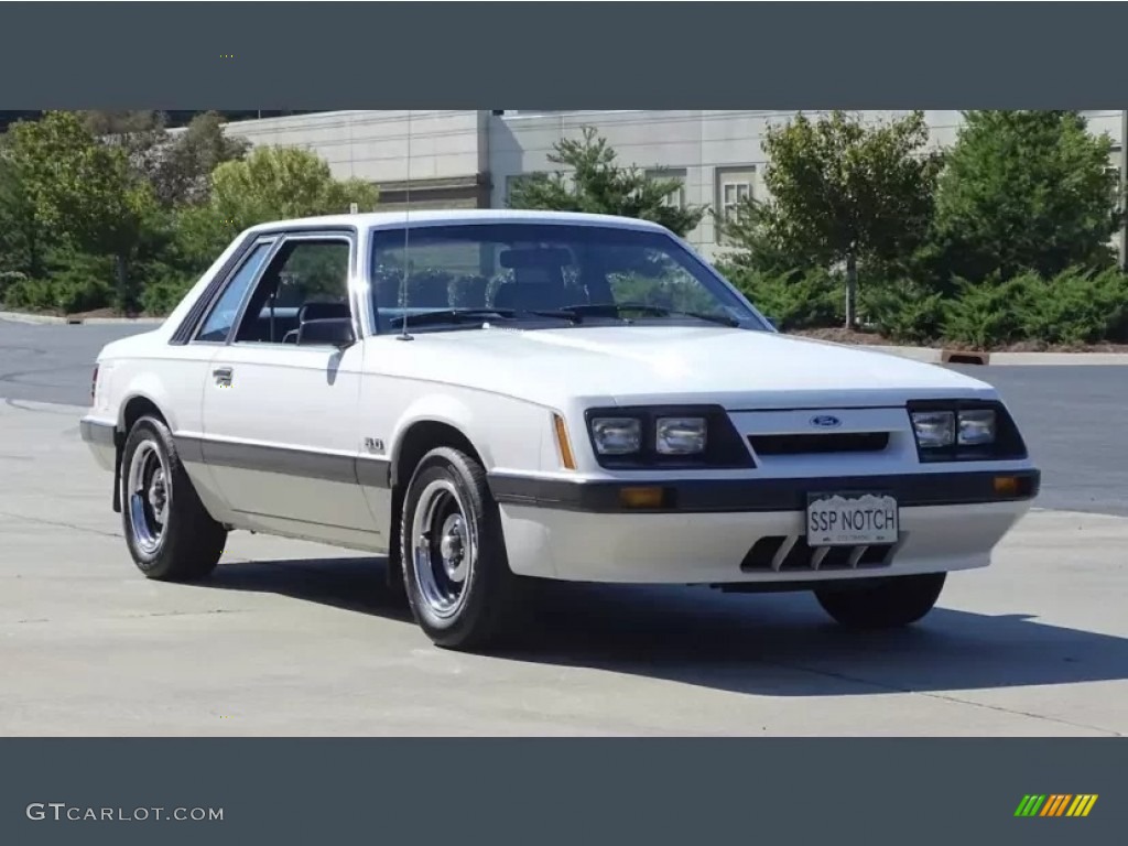 1986 Mustang LX Coupe - Oxford White / Blue photo #1