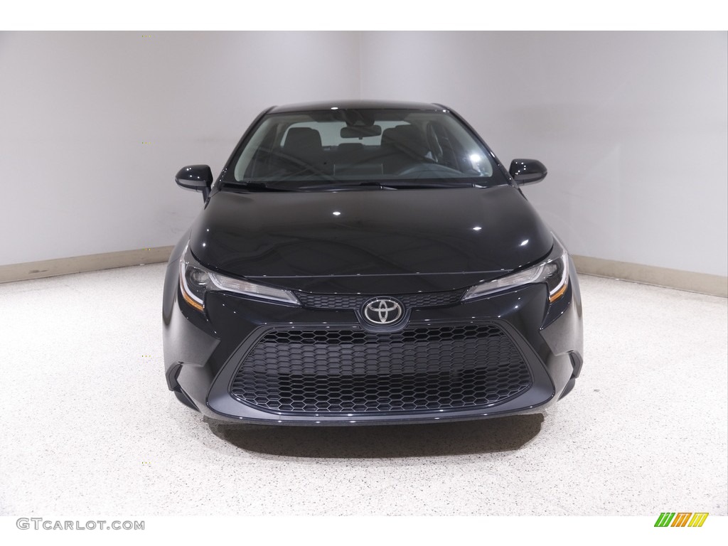 2020 Corolla LE - Black Sand Pearl / Black photo #2