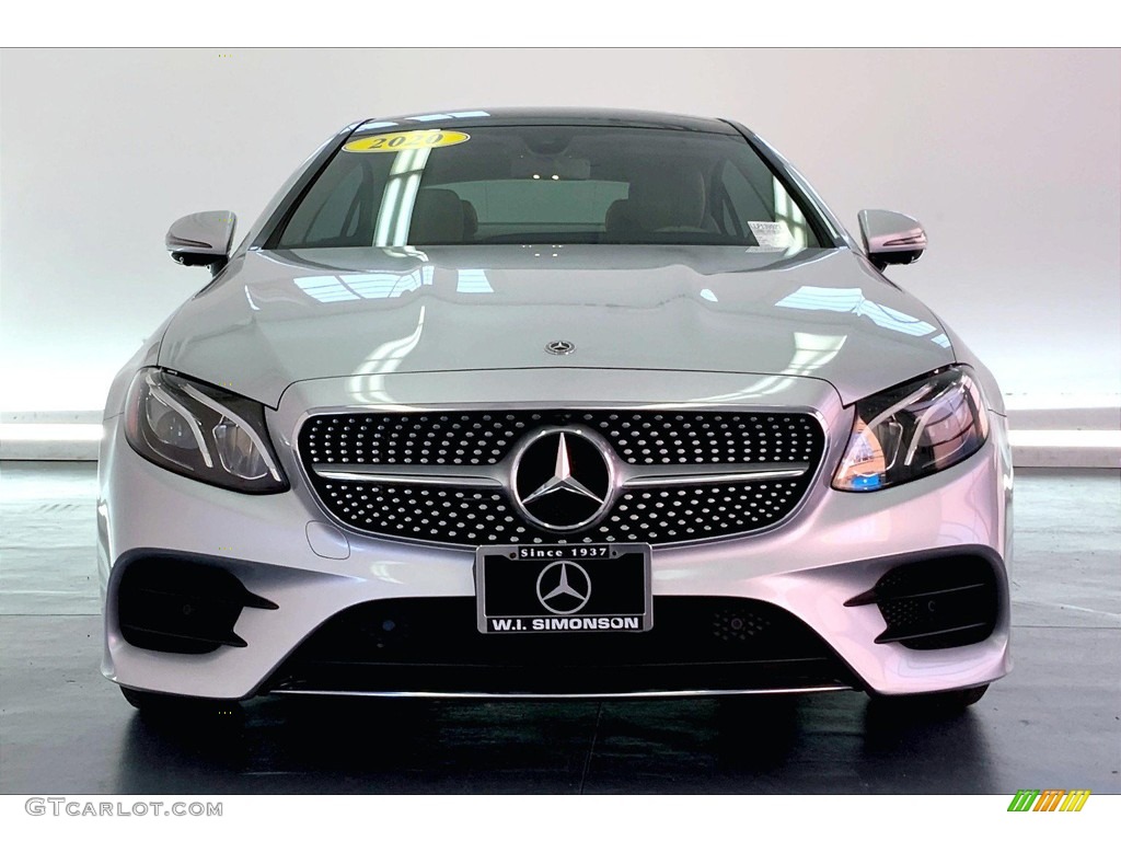 2020 E 450 Coupe - Iridium Silver Metallic / Macchiato Beige/Black photo #2