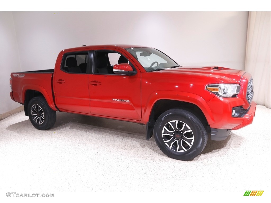 2020 Tacoma TRD Sport Double Cab 4x4 - Barcelona Red Metallic / Cement photo #1