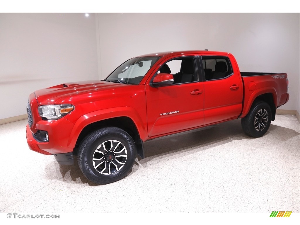 2020 Tacoma TRD Sport Double Cab 4x4 - Barcelona Red Metallic / Cement photo #3