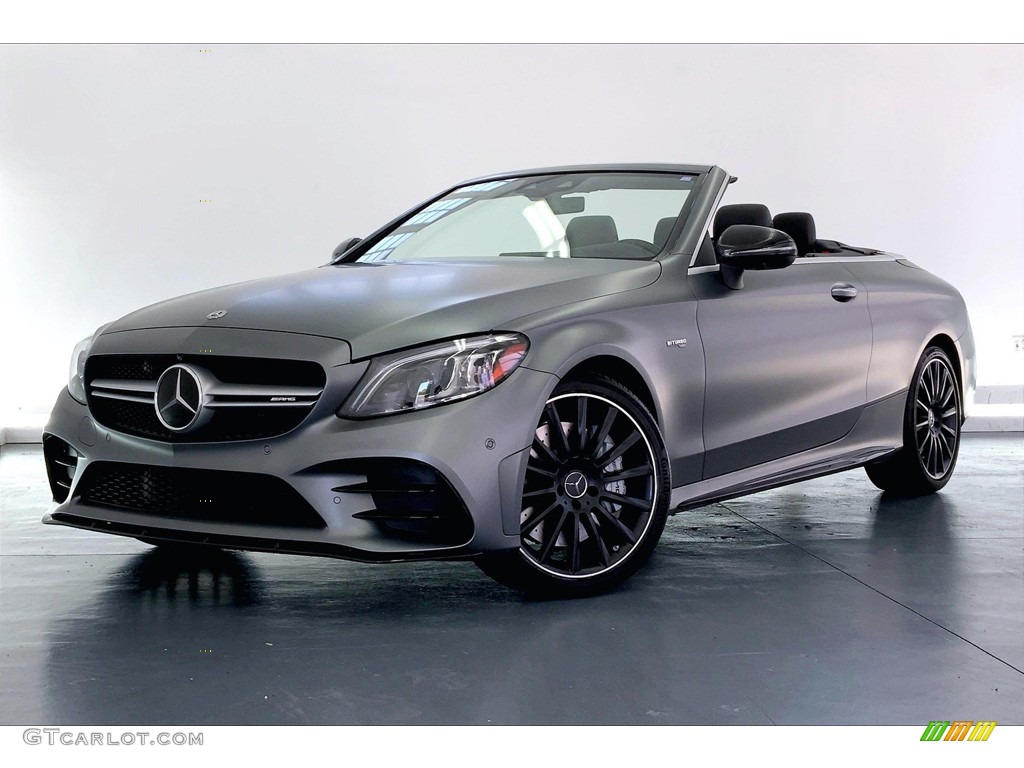 designo Selenite Grey Magno (Matte) 2019 Mercedes-Benz C 43 AMG 4Matic Cabriolet Exterior Photo #146077026