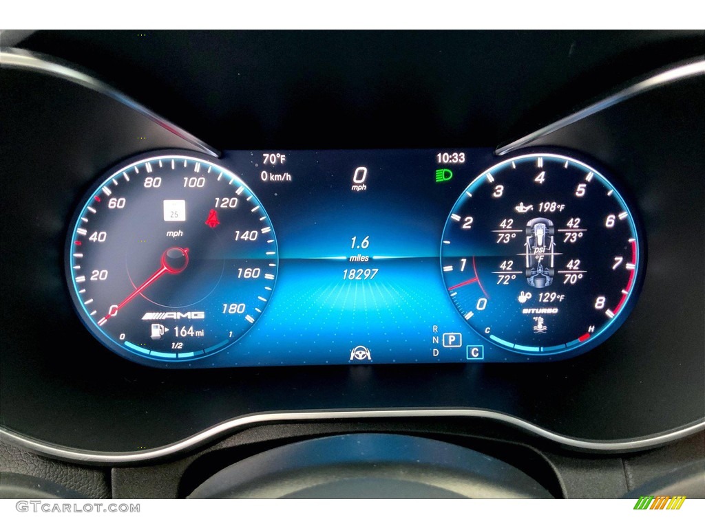 2019 Mercedes-Benz C 43 AMG 4Matic Cabriolet Gauges Photo #146077302