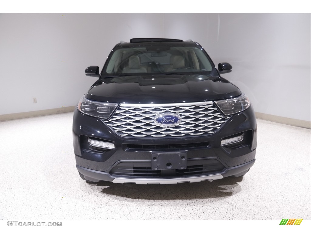 2020 Explorer Platinum 4WD - Agate Black Metallic / Sandstone photo #2