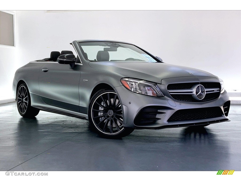 designo Selenite Grey Magno (Matte) 2019 Mercedes-Benz C 43 AMG 4Matic Cabriolet Exterior Photo #146077593