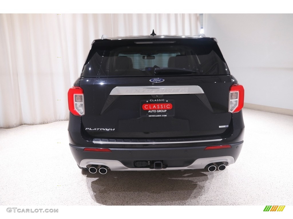 2020 Explorer Platinum 4WD - Agate Black Metallic / Sandstone photo #21