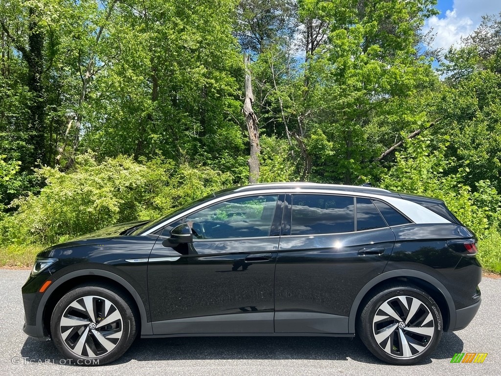 Mythos Black Metallic 2021 Volkswagen ID.4 Pro S AWD Exterior Photo #146080131