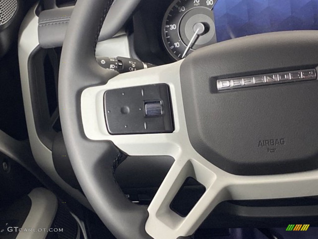 2023 Land Rover Defender 110 SE Ebony Steering Wheel Photo #146080464
