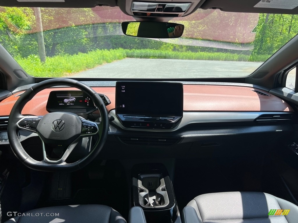 2021 Volkswagen ID.4 Pro S AWD Galaxy Black Dashboard Photo #146080581