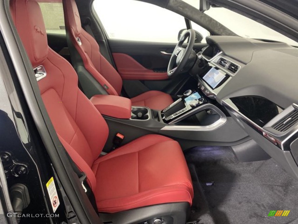 Mars Red/Flame Red Stitching Interior 2023 Jaguar I-PACE HSE AWD Photo #146080713