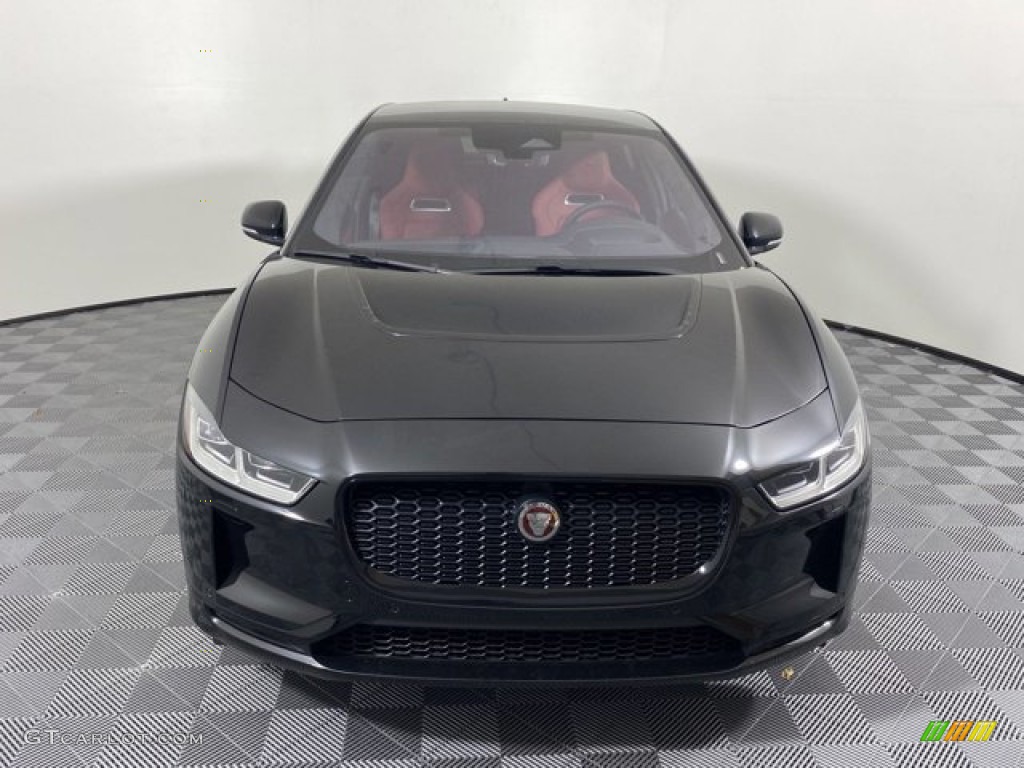 2023 I-PACE HSE AWD - Santorini Black Metallic / Mars Red/Flame Red Stitching photo #8