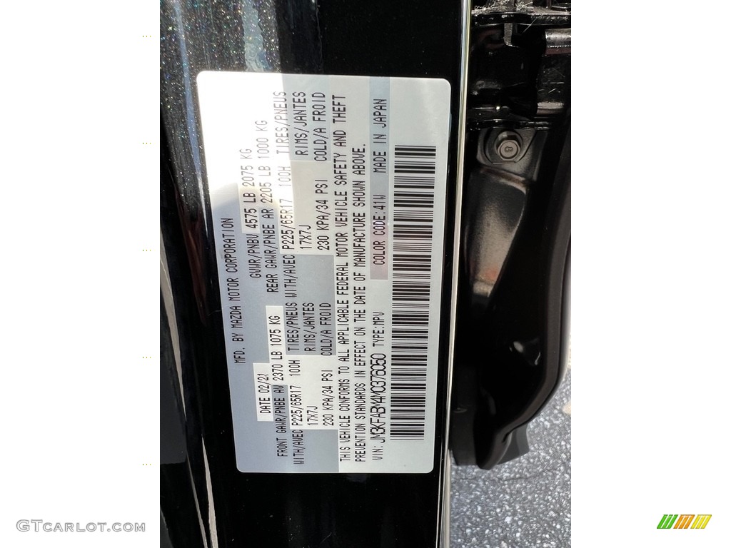 2021 Mazda CX-5 Sport Color Code Photos