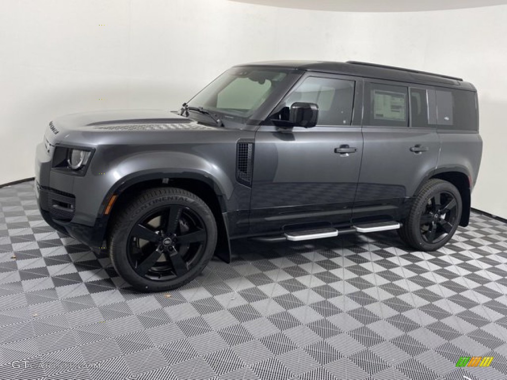 Carpathian Gray Metallic 2023 Land Rover Defender 110 X-Dynamic SE Exterior Photo #146081670