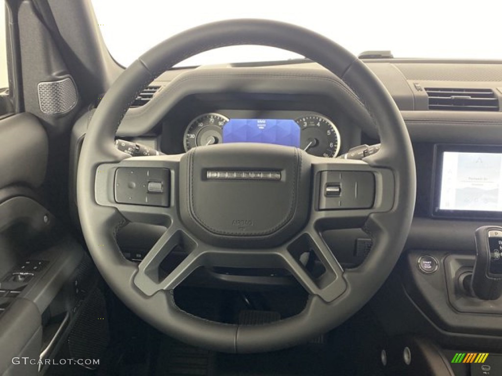 2023 Land Rover Defender 110 X-Dynamic SE Ebony Steering Wheel Photo #146081814