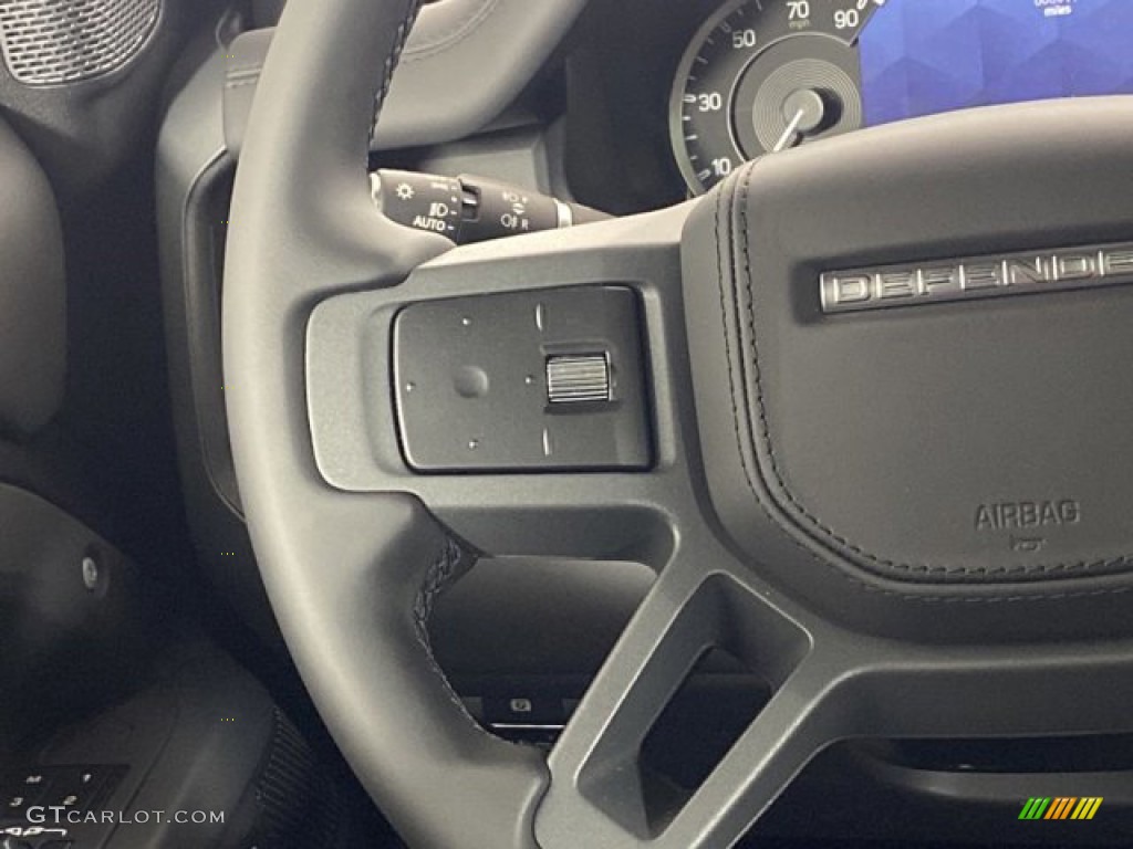 2023 Land Rover Defender 110 X-Dynamic SE Ebony Steering Wheel Photo #146081823