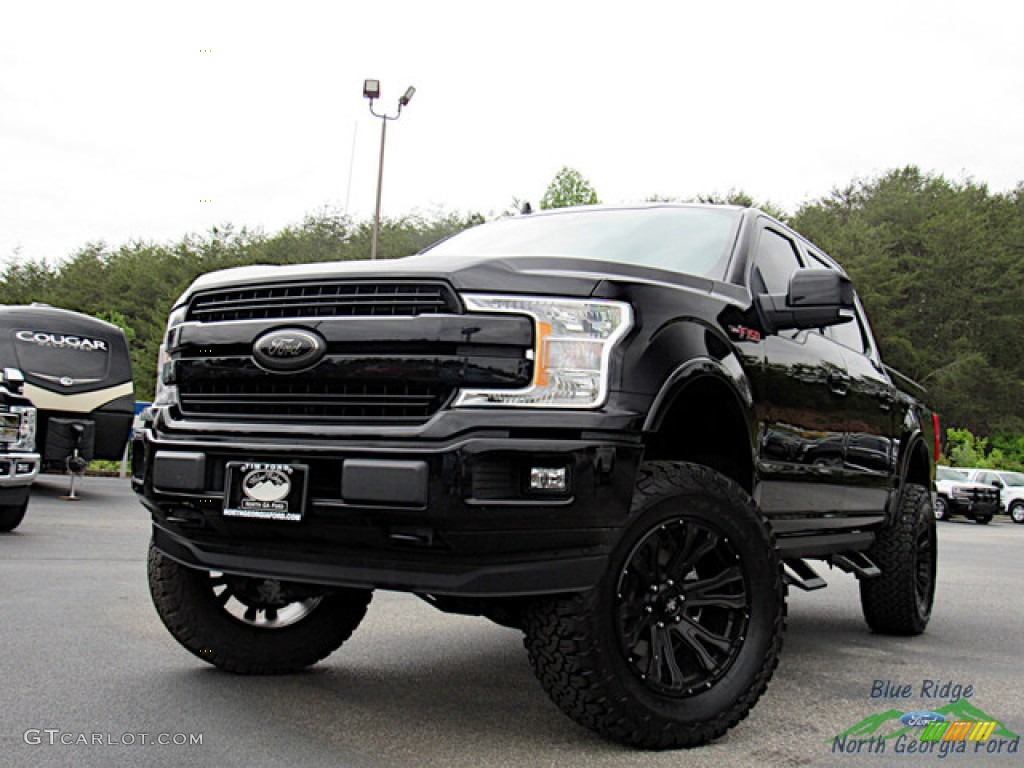 2020 F150 Lariat SuperCrew 4x4 - Agate Black / Black photo #1