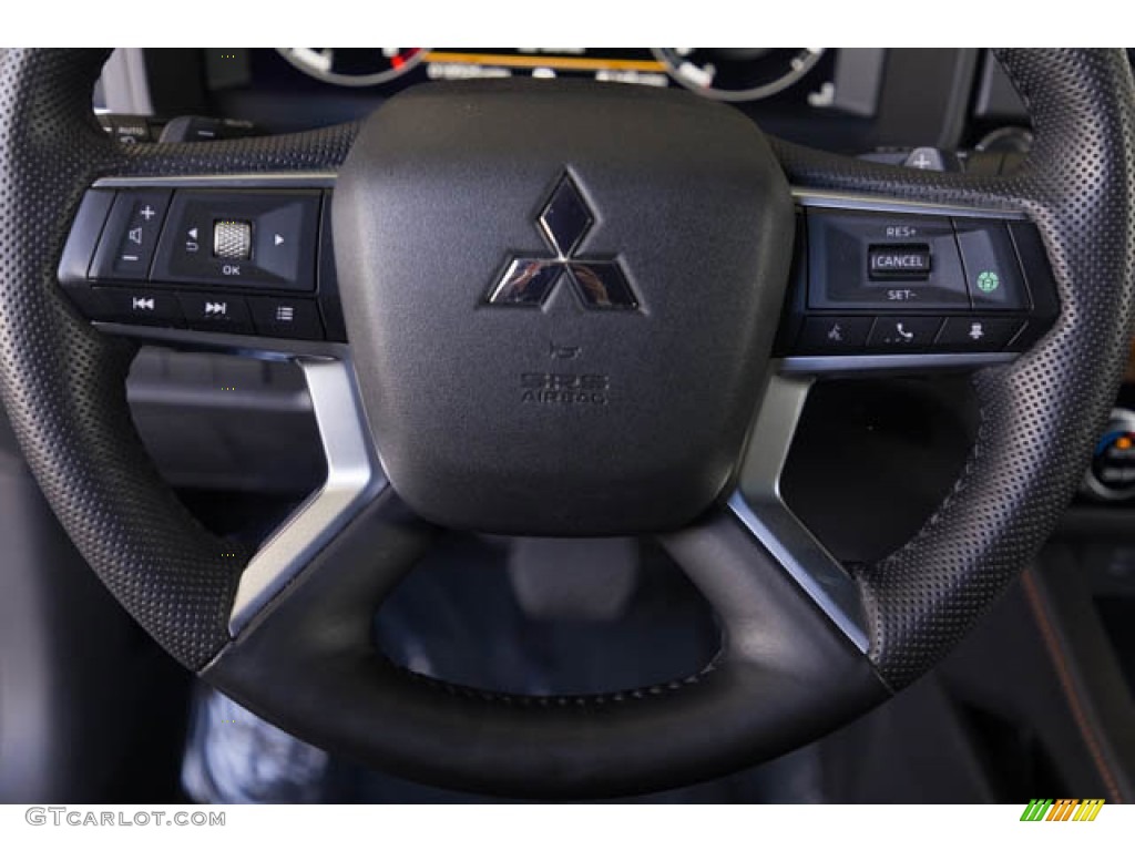 2022 Mitsubishi Outlander SEL S-AWC Black Steering Wheel Photo #146083109