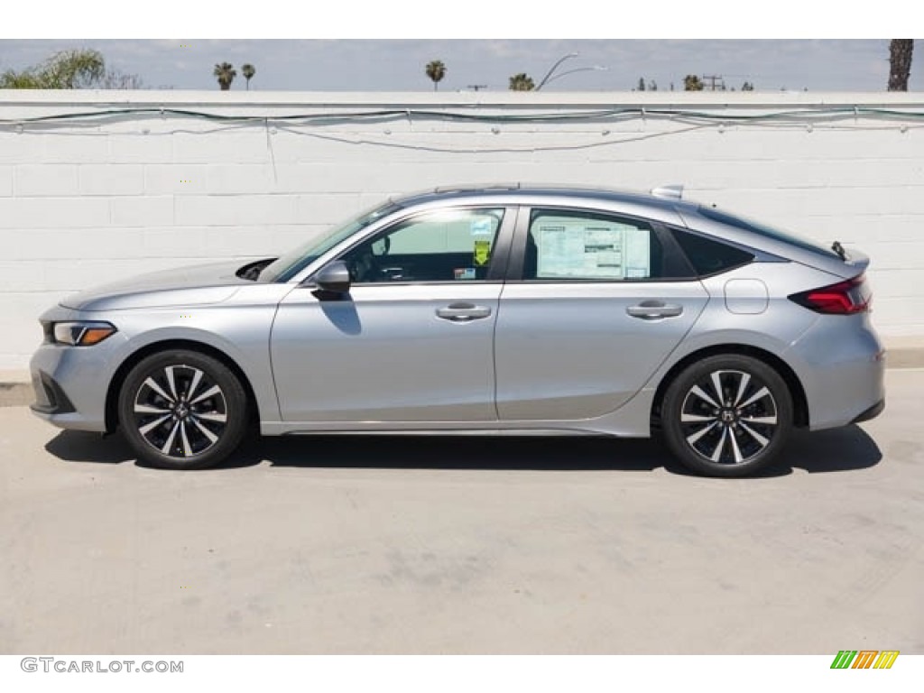 Lunar Silver Metallic 2025 Honda Civic EXL Hatchback Exterior Photo