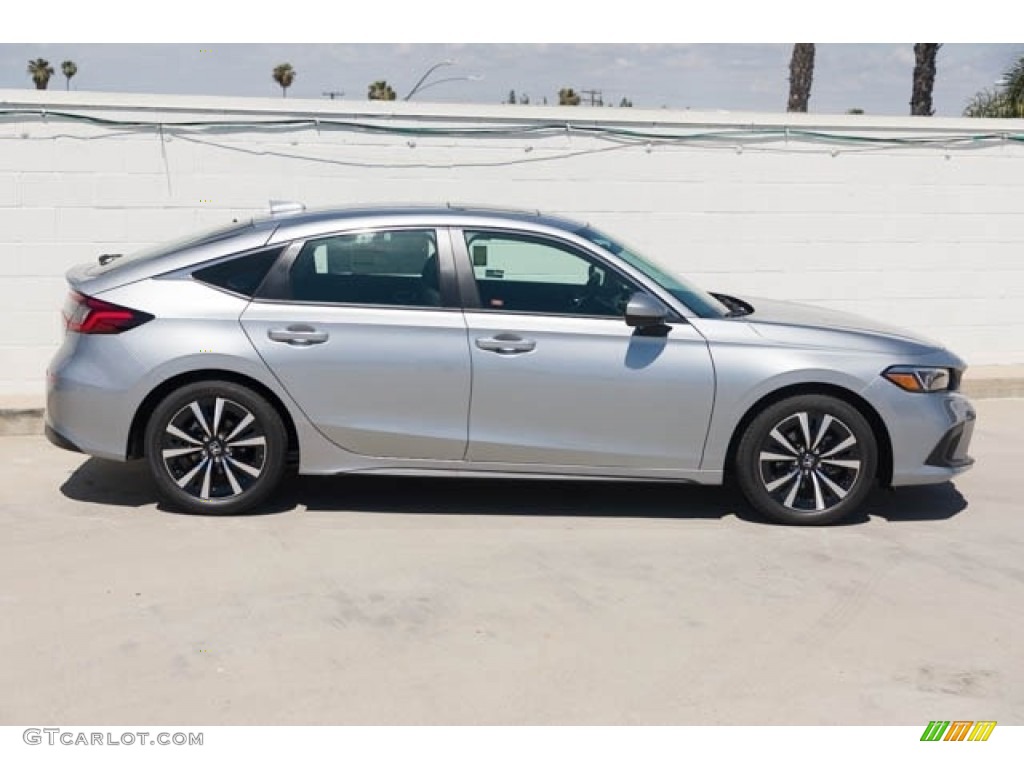 Lunar Silver Metallic 2023 Honda Civic EX-L Hatchback Exterior Photo #146083240