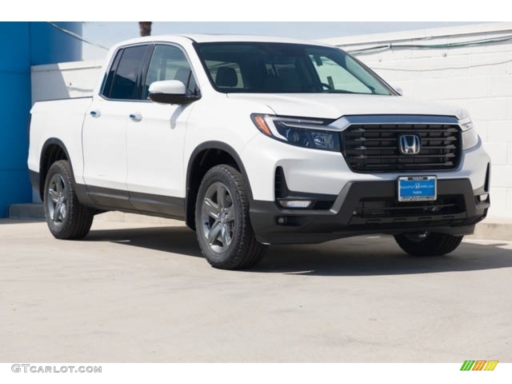 Platinum White Pearl 2023 Honda Ridgeline RTL-E AWD Exterior Photo #146084275
